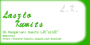 laszlo kumits business card